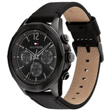 Tommy Hilfiger Lars Chronograph Black Dial Black Leather Strap Watch For Men - 1792062 Buy Now By Tommy Hilfiger