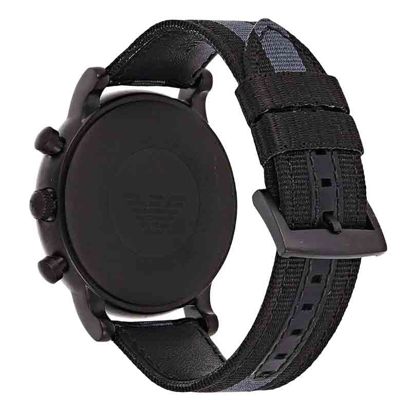 Emporio Armani Luigi Chronograph Quartz Black Dial Two Tone Nylon Strap Watch For Men - AR1948 Buy Now By Emporio Armani