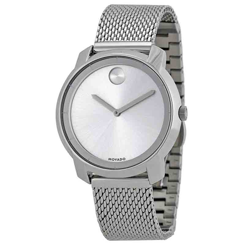 Movado Bold Silver Dial Silver Mesh Bracelet Watch For Women - 3600241 Buy Now By Movado