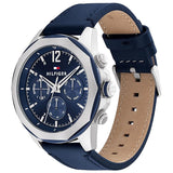Tommy Hilfiger Lars Chronograph Blue Dial Blue Leather Strap Watch For Men - 1792063 Buy Now By Tommy Hilfiger