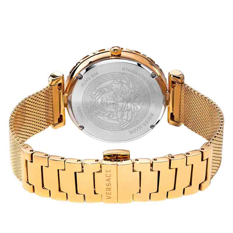 Versace Palazzo Empire Greca White Dial Gold Mesh Bracelet Watch for Women - VEDV00619 Buy Now By Versace