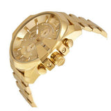 Diesel Mega Chief Chronograph Gold Dial Gold Steel Strap Watch For Men - DZ4360 Buy Now By Diesel