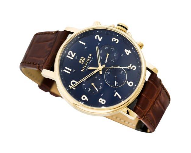 Tommy Hilfiger Daniel Blue Dial Brown Leather Strap Watch for Men - 1710380 Buy Now By Tommy Hilfiger