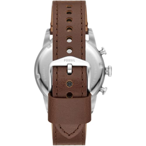 Fossil Neutra Chronograph Grey Dial Brown Leather Strap Watch for Men - FS5512 Buy Now By Fossil