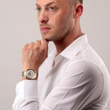 Maserati Traguardo Automatic White Skeleton Dial Two Tone Steel Strap Watch For Men - R8823112003 Buy Now By Maserati