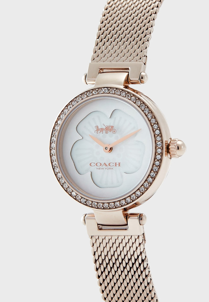 Coach Park Mother of Pearl Dial Rose Gold Mesh Bracelet Watch for Women - 14503511 Buy Now By Coach