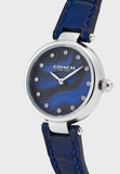 Coach Park Navy Blue Dial Navy Blue Leather Strap Watch for Women - 14503535 Buy Now By Coach