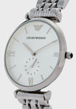 Emporio Armani Classic Silver Dial Silver Steel Strap Watch For Men - AR1819 Buy Now By Emporio Armani