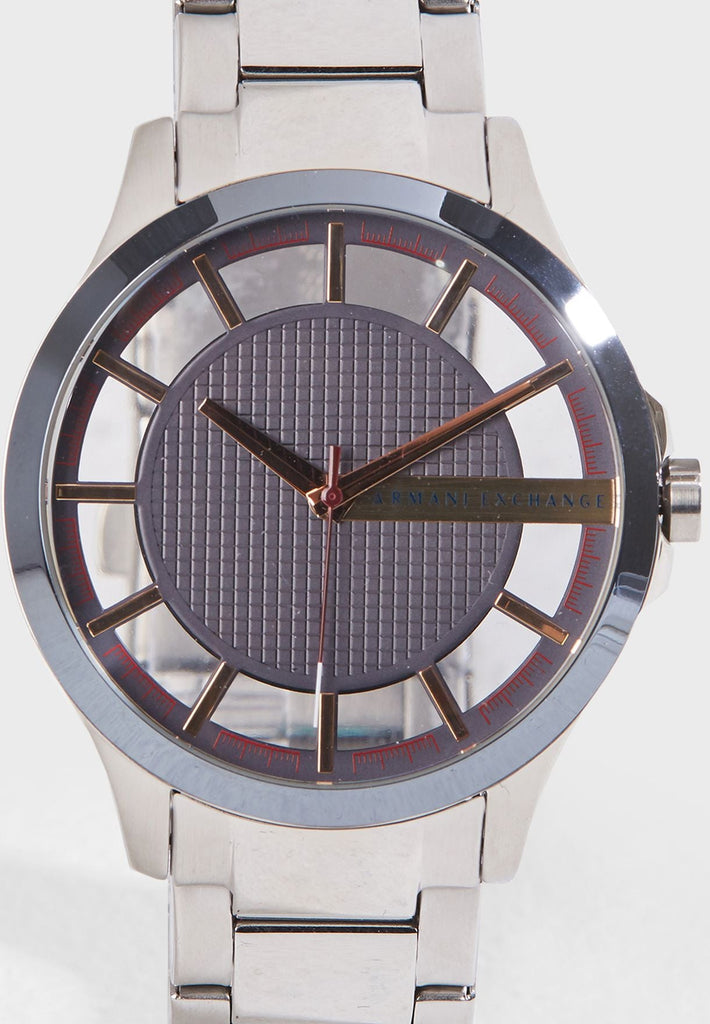Armani Exchange Hampton Chronograph Grey Dial Silver Steel Strap Watch For Men - AX2405 Buy Now By Armani Exchange