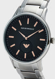 Emporio Armani Renato Blue Dial Silver Steel Strap Watch For Men - AR11137 Buy Now By Emporio Armani