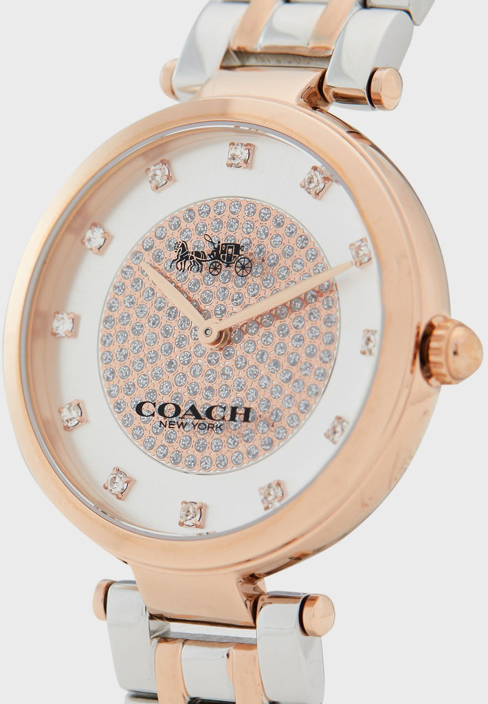 Coach Park Silver Dial Two Tone Steel Strap Watch for Women - 14503644 Buy Now By Coach