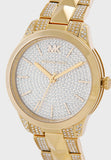 Michael Kors Runway Mercer Crystals Silver Dial Gold Steel Strap Watch For Women - MK6715 Buy Now By Michael Kors