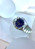 Omega Constellation Manhattan Quartz Diamonds Blue Dial Silver Steel Strap Watch for Women - 131.10.25.60.53.001 Buy Now By Omega