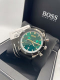 Hugo Boss Santiago Green Dial Black Nylon Strap Watch for Men - 1513936 Buy Now By Hugo Boss
