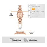 Michael Kors Lexington Three Hand Rose Gold Dial Rose Gold Steel Strap Watch For Women - MK4739 Buy Now By Michael Kors