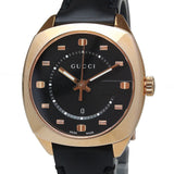 Gucci GG2570 Quartz Black Dial Black Leather Strap Watch For Women - YA142407 Buy Now By Gucci