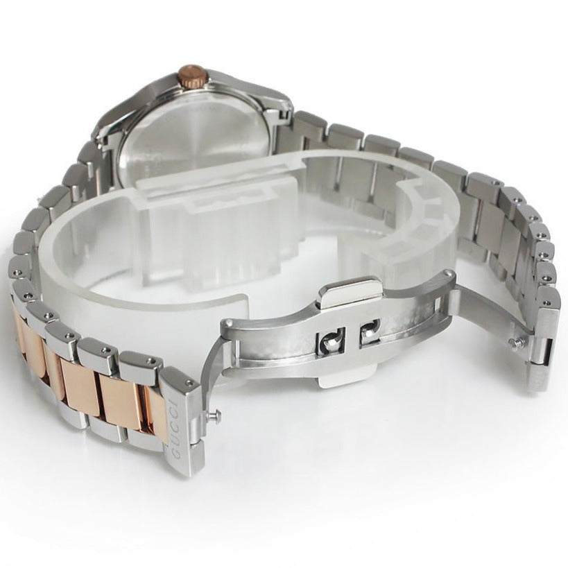 Gucci G Timeless Silver Dial Two Tone Steel Strap Watch For Women - YA126528 Buy Now By Gucci