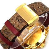 Gucci Dive Doraemon Quartz Brown Dial Brown Leather Strap Watch For Men - YA136335 Buy Now By Gucci