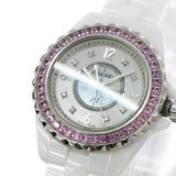 Chanel J12 Quartz Diamonds Mother of Pearl White Dial White Steel Strap Watch for Women - J12 H3243 Buy Now By Chanel