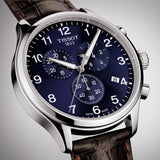Tissot Chrono XL Classic Blue Dial Brown Leather Strap Watch For Men - T116.617.16.047.00 Buy Now By Tissot