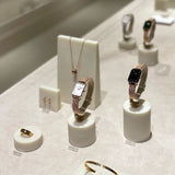 Daniel Wellington Quadro White Dial Black Leather Strap Watch For Women - DW00100434 Buy Now By Daniel Wellington