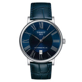 Tissot Carson Premium Powermatic 80 Blue Dial Blue Leather Strap Watch For Men - T122.407.16.043.00 Buy Now By Tissot
