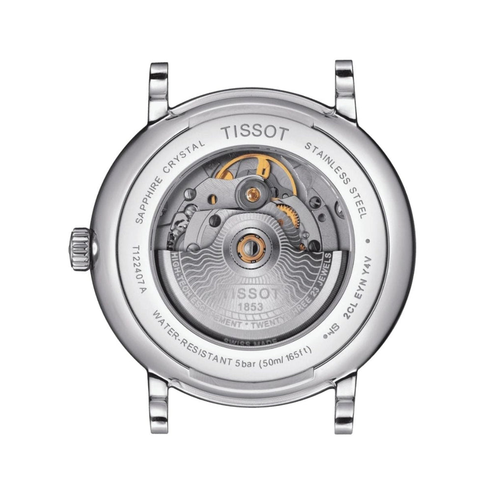 Tissot Carson Premium Powermatic 80 Blue Dial Blue Leather Strap Watch For Men - T122.407.16.043.00 Buy Now By Tissot