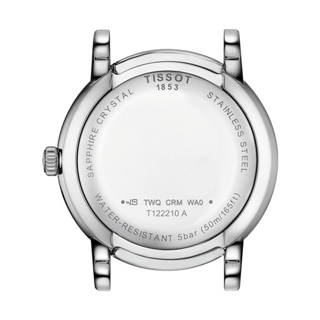 Tissot Carson Premium Lady Mother of Pearl Pink Dial Silver Steel Strap Watch For Women - T122.210.11.159.00 Buy Now By Tissot