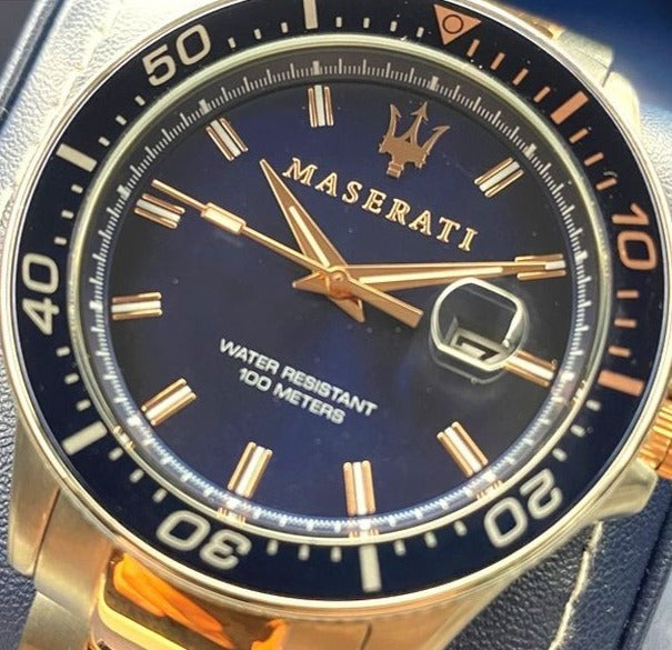 Maserati SFIDA Quartz Blue Dial Stainless Steel 44mm Watch For Men - R8853140003 Buy Now By Maserati