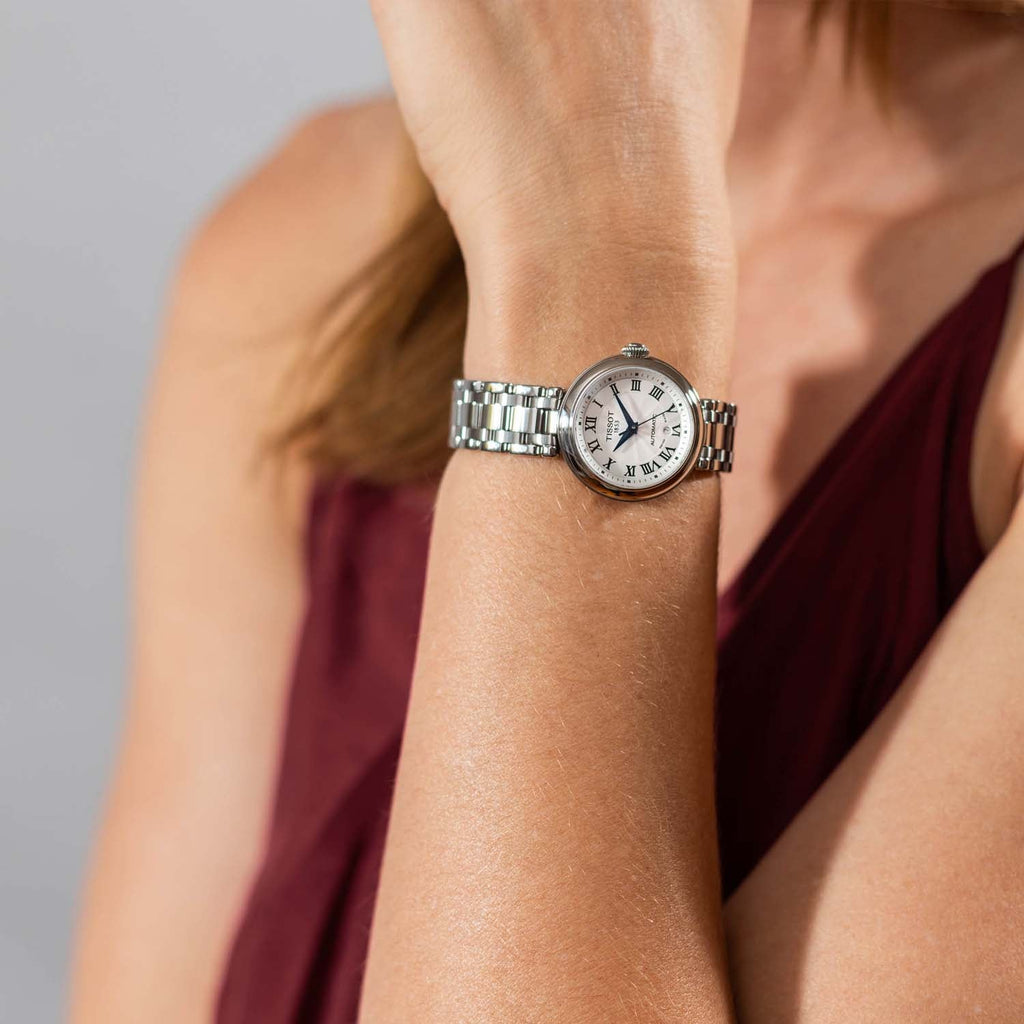 Tissot Bellissima Automatic Silver Dial Silver Steel Strap Watch For Women - T126.207.11.013.00 Buy Now By Tissot