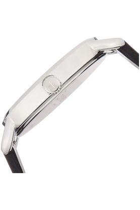 Calvin Klein Even Silver Black Leather Strap Watch for Women - K7B231C6 Buy Now By Calvin Klein