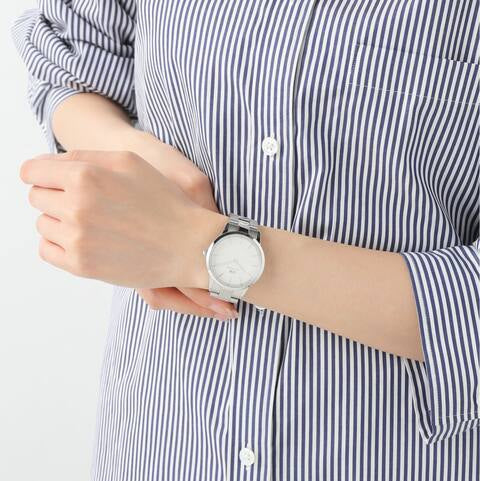 Daniel Wellington Iconic Link White Dial Silver Steel Strap Watch for Women - DW00100203 Buy Now By Daniel Wellington