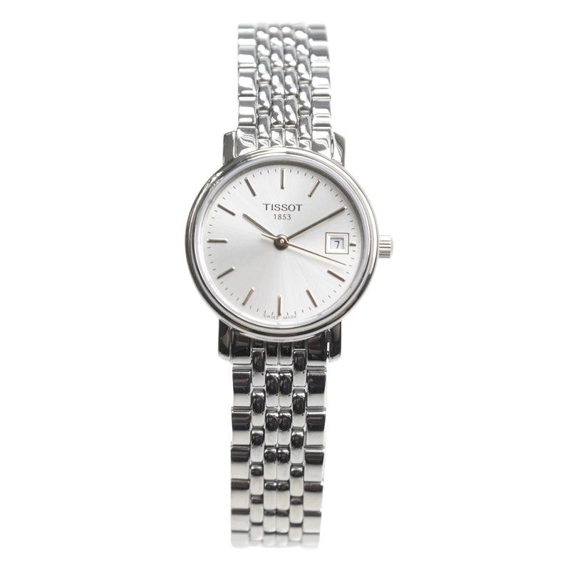 Tissot T Classic Desire White Dial Silver Steel Strap Watch for Women - T52.1.281.31 Buy Now By Tissot