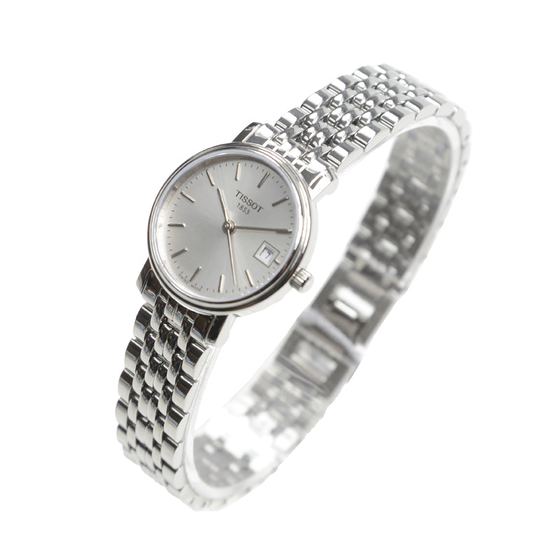 Tissot T Classic Desire White Dial Silver Steel Strap Watch for Women - T52.1.281.31 Buy Now By Tissot