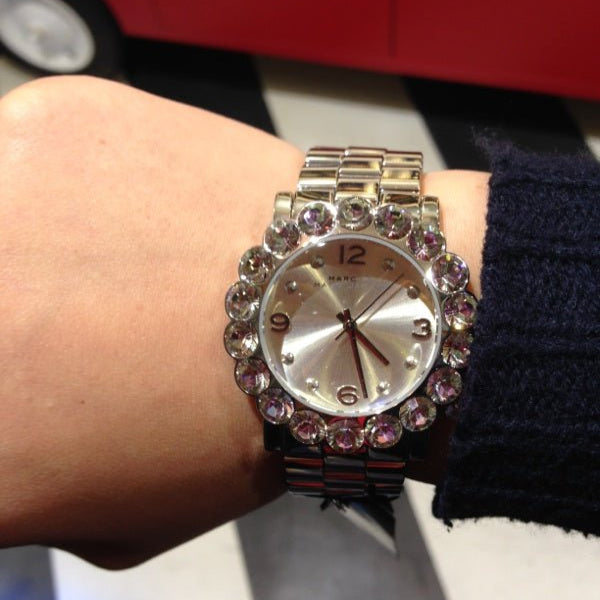 Marc Jacobs Amy Silver Dial Silver Steel Strap Watch for Women - MBM3222 Buy Now By Marc Jacobs