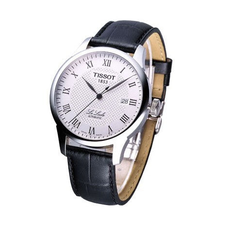 Tissot T Classic Le Locle Automatic Silver Dial Black Leather Strap Watch For Men - T41.1.423.33 Buy Now By Tissot