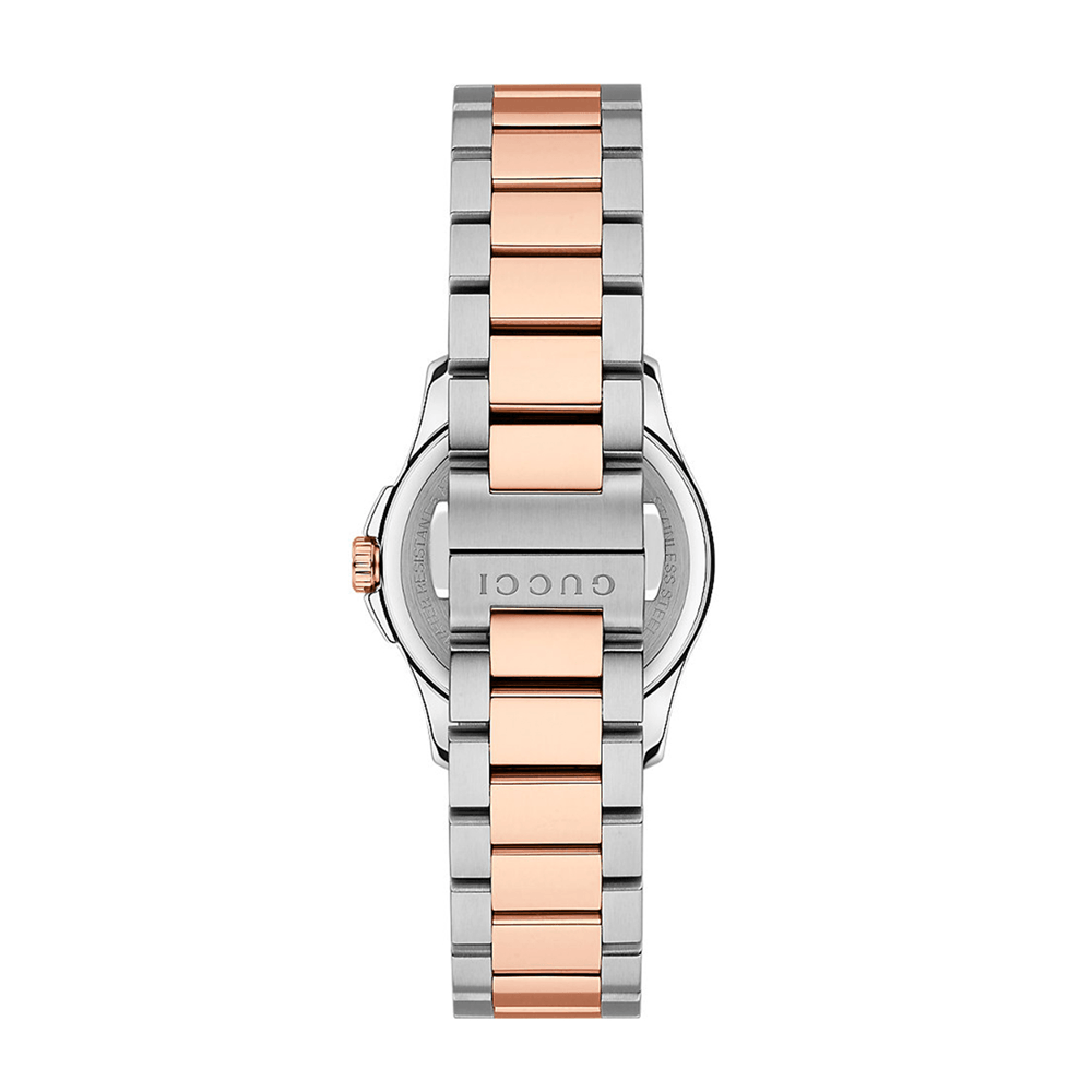 Gucci G Timeless Grey Dial Two Tone Steel Strap Watch For Women - YA126527 Buy Now By Gucci