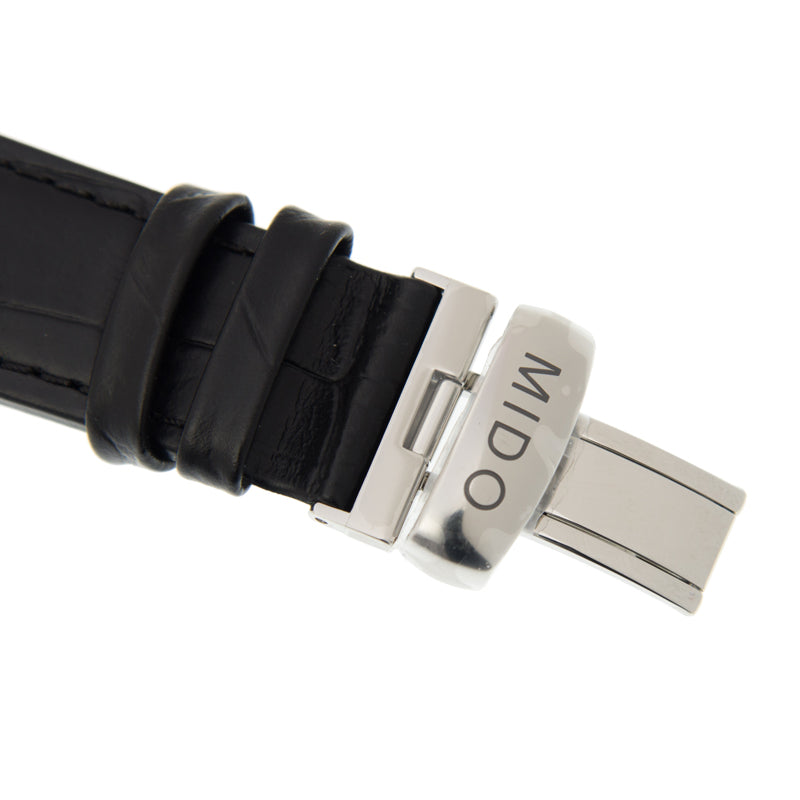 Mido Comander II Automatic Chronometer Silver Dial Black Leather Strap Watch For Men - M021.431.16.031.00 Buy Now By Mido