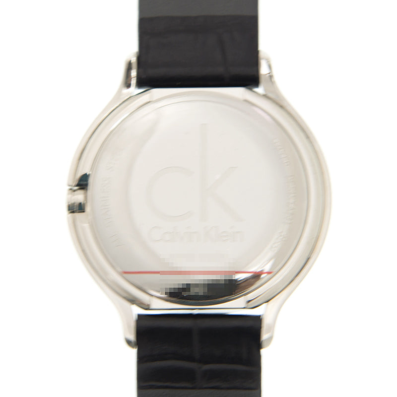 Calvin Klein Skirt Black Dial Black Leather Strap Watch for Women - K2U231C1 Buy Now By Calvin Klein