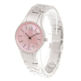 Calvin Klein Simplicity Pink Dial Silver Steel Strap Watch for Women - K432314E Buy Now By Calvin Klein