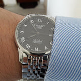 Tissot T Classic Le Locle Powermatic 80 Black Dial Silver Steel Strap Watch For Women - T41.1.483.53 Buy Now By Tissot