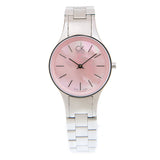 Calvin Klein Simplicity Pink Dial Silver Steel Strap Watch for Women - K432314E Buy Now By Calvin Klein