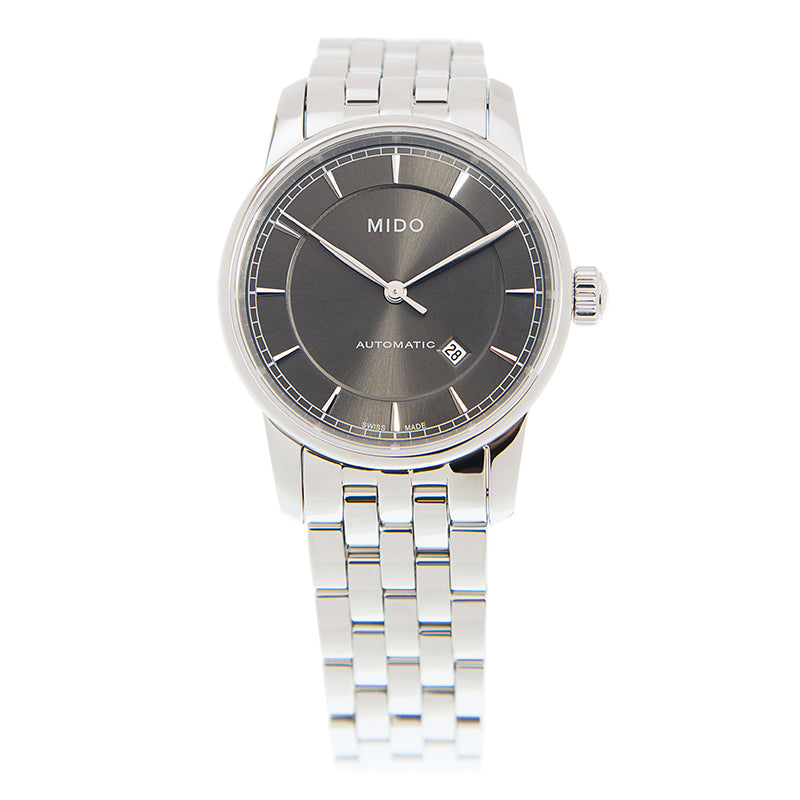 Mido Baroncelli III Automatic Grey Dial Silver Steel Strap Watch For Women - M7600.4.13.1 Buy Now By Mido