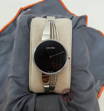 Calvin Klein Drift Black Dial Silver Steel Strap Watch for Women - K6S2N111 Buy Now By Calvin Klein