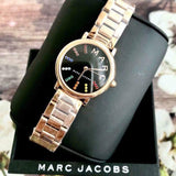 Marc Jacobs Roxy Black Dial Rose Gold Steel Strap Watch for Women - MJ3569 Buy Now By Marc Jacobs