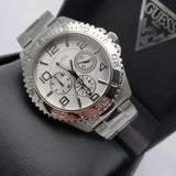 Guess BFF Multifunction Silver Dial Silver Steel Strap Watch for Women - W0231L1 Buy Now By Guess