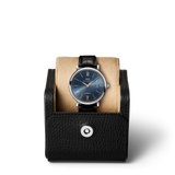 IWC Portofino Automatic Blue Dial Black Leather Strap Watch for Men - IW356523 Buy Now By IWC