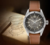 Tag Heuer Autavia Isograph Grey Dial Calfskin Brown Leather Strap Watch for Men - WBE5111.FC8267 Buy Now By Tag Heuer
