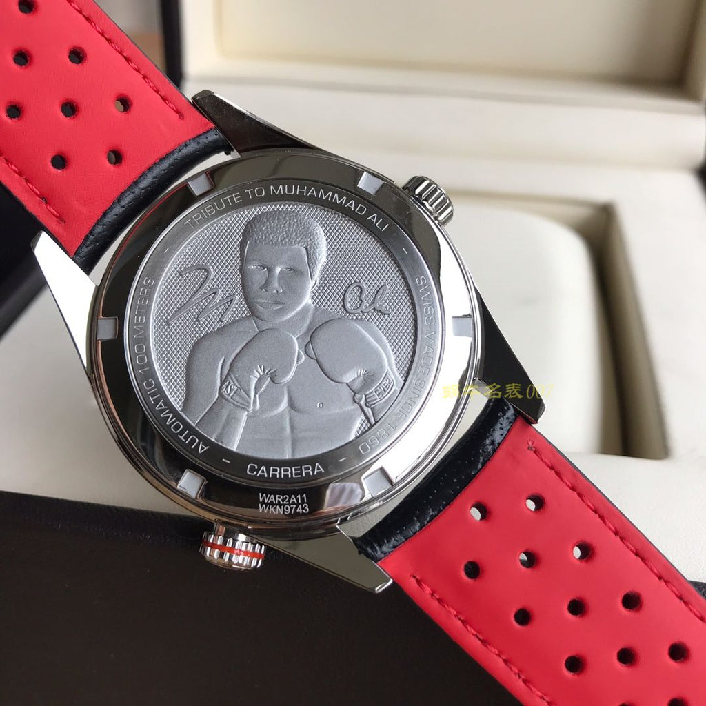 Tag Heuer Carrera Muhammad Ali Black Dial Watch for Men - WAR2A11.FC6337