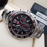Tag Heuer Senna Chronograph Special Edition Black Dial Silver Steel Strap Watch for Men - CAZ1015.BA0883 Buy Now By Tag Heuer